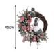 thumbnail image 4 of Decoración de corona de Pascua: corona de Pascua para puerta delantera, corona de primavera con , coronas de flores artificiales, guirnalda, Macarena coronas de pascua, 4 of 8