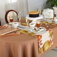 thumbnail image 5 of Fall Maple Leaves Table Runner-Cotton Linen- 72 Inch Holiday Dresser Scarves, Golden Red Orange Thanksgiving Pumpking Tablerunner for Kitchen Coffee/Dining Living Room Dinner Scarf Décor 16x72, 5 of 7