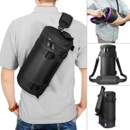 Camera Lens Case Deluxe Camera Lens Case by Altura Photo DSLR Camera Lens Storage Bag / Pouch for Large Telephoto Lenses (For Canon, Nikon, Sigma & more) ()
