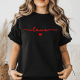 thumbnail image 3 of Minimal Love Script – Valentine T-Shirt, 3 of 6
