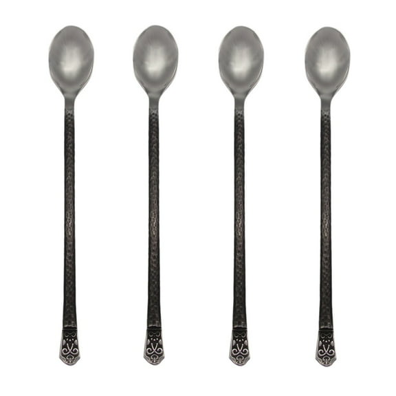 Gourmet Settings Avalon 18/10 Stainless Steel Iced Beverage Spoon (Set of Four)