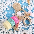 thumbnail image 2 of Colorful Mignon Macaron Eiffel Tour Porte-Clés Sac Pendentif Voiture Charme Décoration (Rose Rouge), 2 of 5