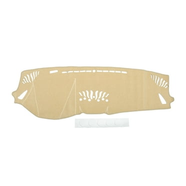 Dash Cover Compatible for Subaru Outback 2020-2024, Non-Slip Polyester Silicone Beige Center Console Dashboard Cover Mat Pad Carpet