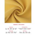 thumbnail image 6 of DARING DIVA Wrap A-Line Pleated Midi Long Sleev Dress Small Yellow, 6 of 6
