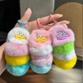 thumbnail image 5 of Cute Fuzzy Caterpillar Bag Charm Keychain Plush Toy for Kids Unisex Soft Fluffy, 5 of 5