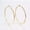 Gold, variant on Stainless Steel Hoop Earrings Stainless Steel Gold Silver 1.8" Inch 1mm P205-Silver