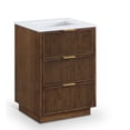 thumbnail image 3 of Meridian Furniture Willard 24" Brown Engineered Stone Bathroom Vanity, 3 of 13