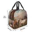 thumbnail image 3 of Disketp Three Horses Oil Painting Bolsa Térmica para Almuerzo para Hombre y Mujer, Ideal para Trabajo, Senderismo y Picnic, 3 of 8