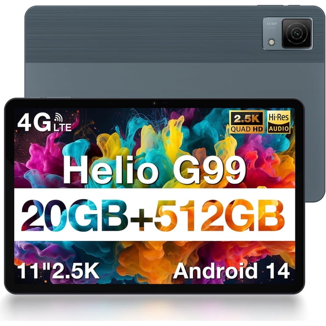 Tablet DOOGEE T40 Android 14, 20 GB de RAM, 512 GB/2 TB, 11 pulgadas, 2,5 K