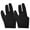 Black, variant on Ludlz 2 Pcs Spandex Snooker Billiard Cue Gloves Pool Left Hand Three Finger Accessory