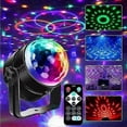 thumbnail image 2 of Disco Light, SEBRUANC Mini Disco Ball LED Party Light Music Control Disco DJ 360 Rotating Ball Light RGB Stage Light with Remote Control, 2 of 5