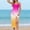 A-Pink, variant on Women's Plus Size Swim Skirt Cover Up Long Beach Swimsuit Bikini Coverup