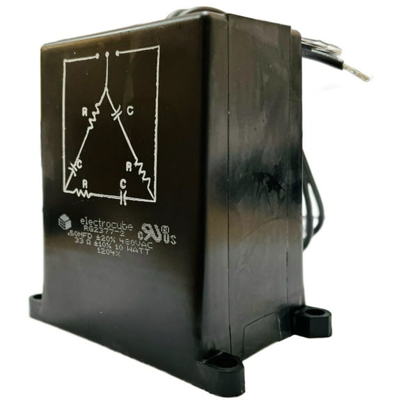 RG2377-2 RC Networks Three-Phase Resistor-Capacitor Circuits (Delta Configuration) 0.5-MFD 480VAC 33-Ohms+20%