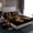 Black Brown, variant on Castle Fairy King 4-Piece Bowknot Bed Sheet Set - Pink White Dreamy Princess Bedding