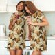 thumbnail image 4 of Balery Retro Squirrel Camisón de manga corta con cuello redondo para mujer, cómodo y elegante., 4 of 6