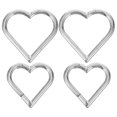 thumbnail image 1 of MasteelfCA 4pcs Heart-shaped Nose Rings Piercing Nose Rings Fashion Women Body Jewelry, 1 of 7