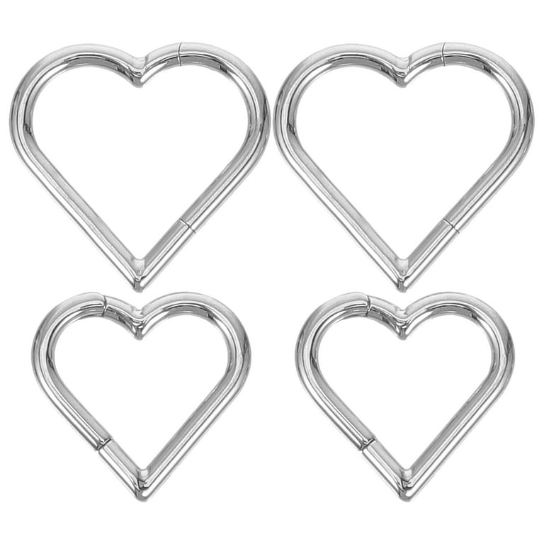 Heart shaped store nose rings