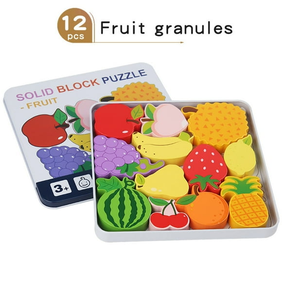 Liquidation & Promo, Wooden Animals Puzzles, 12 Piece Sorting, Educational Toys, Stacking Blocks, Boys Toys, Learning Games SOPABCP Under 25 | Wood, C [New Arrival]