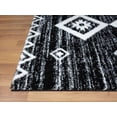 thumbnail image 4 of HR Ultra-Soft Shaggy Area Rug with Southwestern Diamond Pattern  Black and White, Plush 1-Inch Pile, Easy Clean, Quick Crease Recovery  Ideal for Living Room, Bedroom, 4 of 6