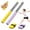 Purple Yellow, variant on Badminton Swing Trainer – 11.8″ Adjustable Power Trainer for Smash Technique, Wrist Arm Strength Training Equipment for Beginners & Pros, Magnetic Resistance Tool