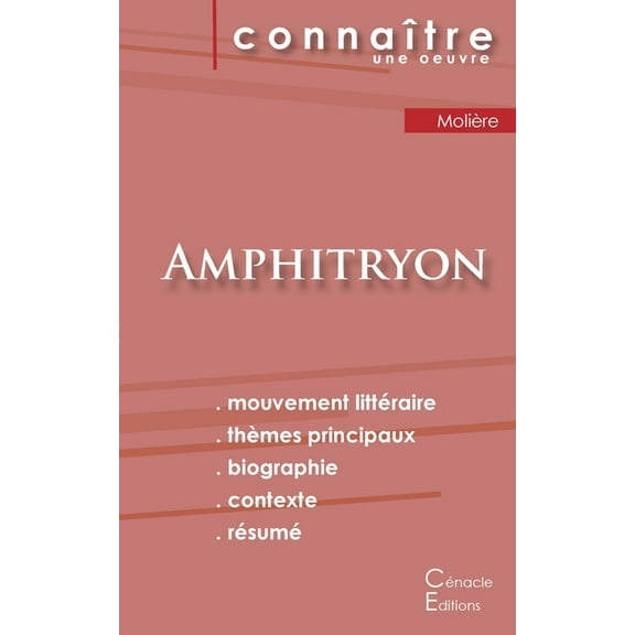 Fiche de lecture Amphitryon de Molière (Analyse littéraire de référence et résumé complet) (Paperback)