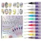 thumbnail image 1 of 12 Colors Nail Art Pens Set Waterproof Nail Markers for DIY Nail Art Designs for Painting Nails 25-26s, 1 of 5