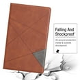 thumbnail image 4 of Dteck Magnetic Leather Case for Amazon Kindle Fire HD10 2017 Released 10.1-inch,Kindle Fire HD10 2015 Smart Wallet Card Holder Kickstand Folio Shockproof Automatic wake/sleep Cover,Brown, 4 of 6