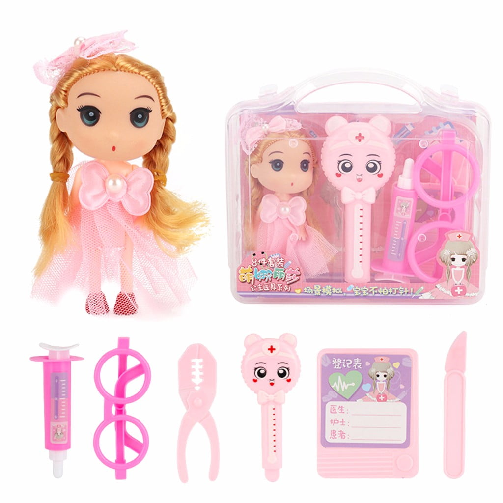 Baby Pretend Play Make Up Toys For Girls Princess Hairstyle Doll