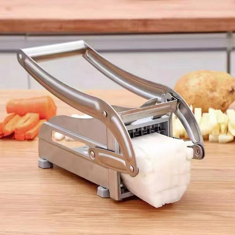 Professional Potato Cutter Stainless Steel Press French Fries Cutter for Handheld Kitchen Gadgets