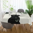 thumbnail image 3 of Yayeee Tablecloths 54" x 72" Rectangle Wrinkle Resistant Party Table Cover, Black Cat Umbrella, 3 of 8