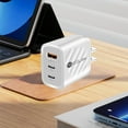 thumbnail image 2 of USB C Charger Block, 20W 3 Ports Type C Fast Phone Charging Blocks Cube PD USBC Wall Plug+QC 3.0 USB A Charger Brick Box Power for Phones Tablets Headphones And Other Electronic Devices, 2 of 9