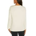 thumbnail image 3 of Banana Republic Women's Cozy Crewneck Pullover Top (White, Medium), 3 of 6
