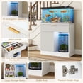 thumbnail image 4 of ANPOO Fluted 20-30 Gallon Fish Tank Stand with Power Outlet, 31.5" Aquarium Stand with Drawers and Storage Door, Heavy Duty Tank Stand for 2 Fish Tank & Reptile Terrarium, 1000lbs Capacity, White, 4 of 9