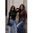 thumbnail image 6 of Zeagoo Women Fall Clothes 3 Pack Long Sleeve Shirts Slim Fit Mock Neck Tops, 6 of 6