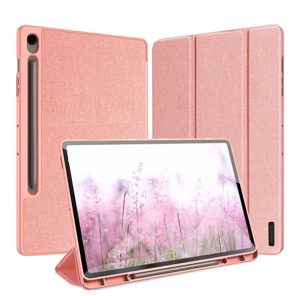 Tablet Case for DUX DUCIS Samsung Galaxy Tab S10 FE Plus Smart PU Leather Cover with Pencil Holder