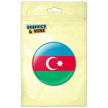 

Azerbaijan National Country Flag Refrigerator Button Magnet