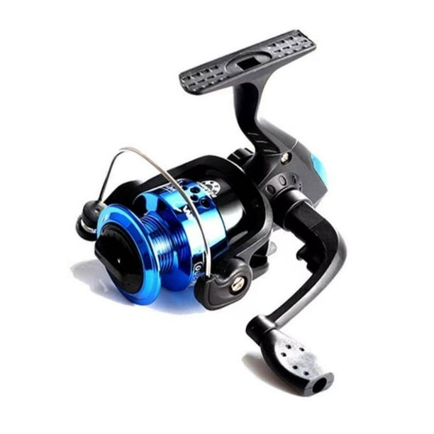 Fishing Spinning Reel Foldable Gear Baitcasting Accessories Ratio 5.1:1  River Freshwater Saltwater Baitcasting Line Roller Wheel Fish Tackle Tools  Blue 
