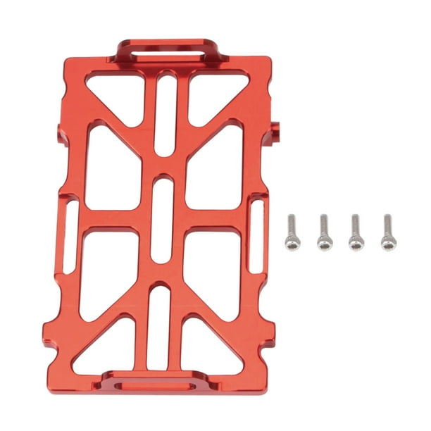 Bewildely Placa de bandeja de aleación de aluminio 1/24 accesorio de actualización componentes modificados marco piezas fijador Kits de construcción modelo Rojo