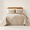 Beige-Full/Queen, variant on Quilt Bedding Set Bluish Grey Ultrasonic Reversiblefiber Bedspread Lightweight Soft Modern Geometric Coverlet For All Seasons(1 1ow Sham)