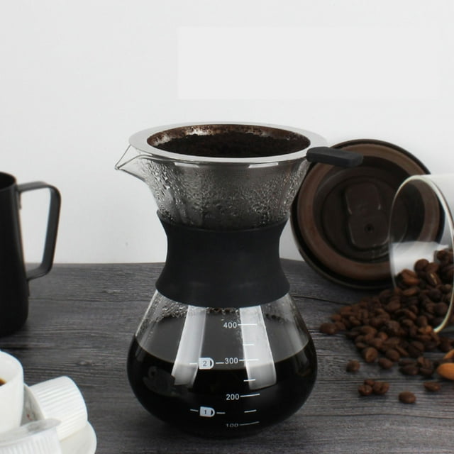 Coffee Maker Pot, Glass Coffee Pot with Stainless Steel Filter Coffee Makers Coffee Makers