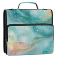 thumbnail image 2 of Water-Resistant 3-Ring Binder Organizer with Multiple Pockets Zipper Binder Bag for Office Beautiful Watercolor Stars, 2 of 8