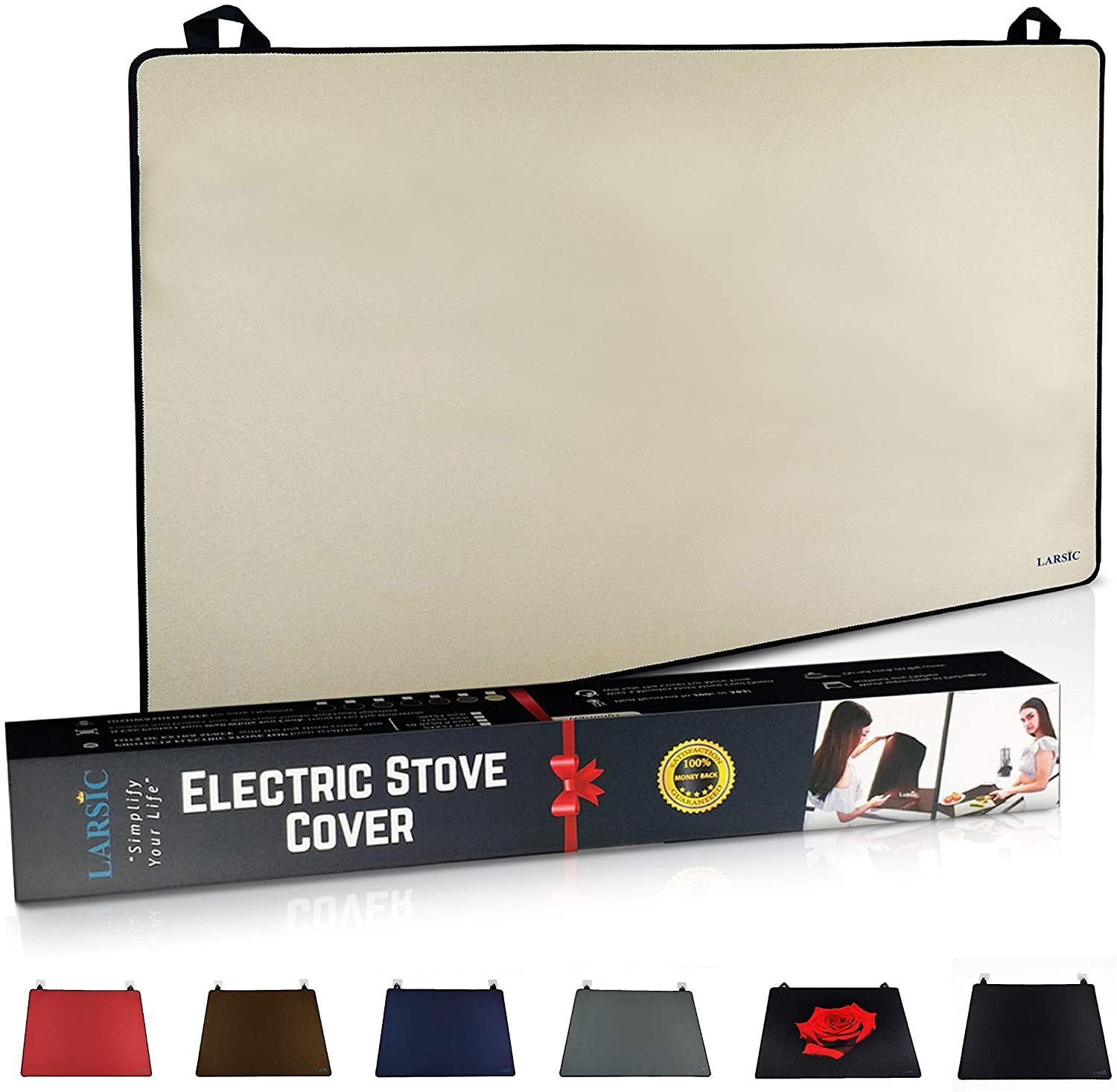 Larsic Stove Cover Protects Electric Stove Washer Dryer Top. Anti