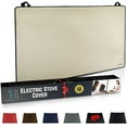 thumbnail image 1 of Larsic Stove Cover - Protects Electric Stove Washer Dryer Top. Anti-Slip Coating Waterproof Stove Gap Foldable Prevent Scratching, Expands Usable Space (24X21, Beige), 1 of 3