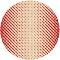 thumbnail image 1 of Ahgly Tapis Rond Lavable en Machine Intérieur Transitionnel Blond Doré Or, 6 Pieds Rond, 1 of 7