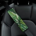 thumbnail image 4 of WYYP Green Leaves Foliage Car Seat Belt Pad Cover Universal Seat Belt Cushions for Car Ideal for Car Interior Accessories 1Pcs, 4 of 5