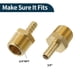 thumbnail image 4 of Conectores de manguera de latón 3/8" 3/4"NPT macho recto para aire, agua, aceite, gas, combustible 2 piezas tono dorado, 4 of 6