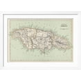 thumbnail image 2 of Art.com Map of Jamaica Photographic Print, White Frame Wall Art, 44" x 32", 2 of 4