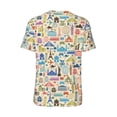 thumbnail image 2 of Daiia Famous Places Mens Baseball Jersey Button Down Shirts Short Sleeve Sports Uniforms-Small, 2 of 9
