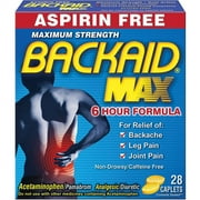 Backaid Maximum Strength Back Relief, 28 OZ (Pack of 6)