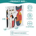 thumbnail image 5 of Cats Abstract 3 Ring Binders 1.5 inch Hardcover File Folders with Interior Pockets A4 Size Organizer for School Office Hospital, 5 of 8